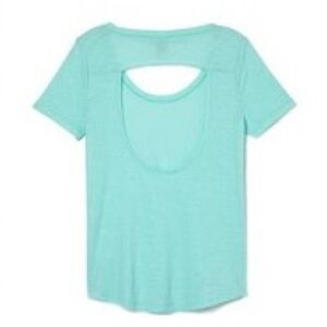 Victoria’s Secret Pink Cutout T-Shirt in Mint Green
